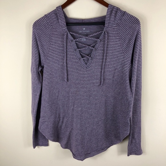 American Eagle Outfitters Sweaters - American Eagle Soft & Sexy Striped Hoodie